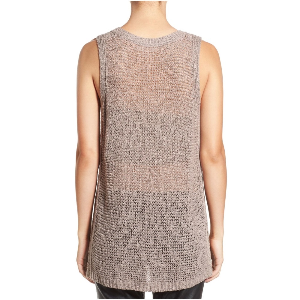 ASTR the Label Dusty Velvet Side Slit Sweater Tank - Picture 3 of 8
